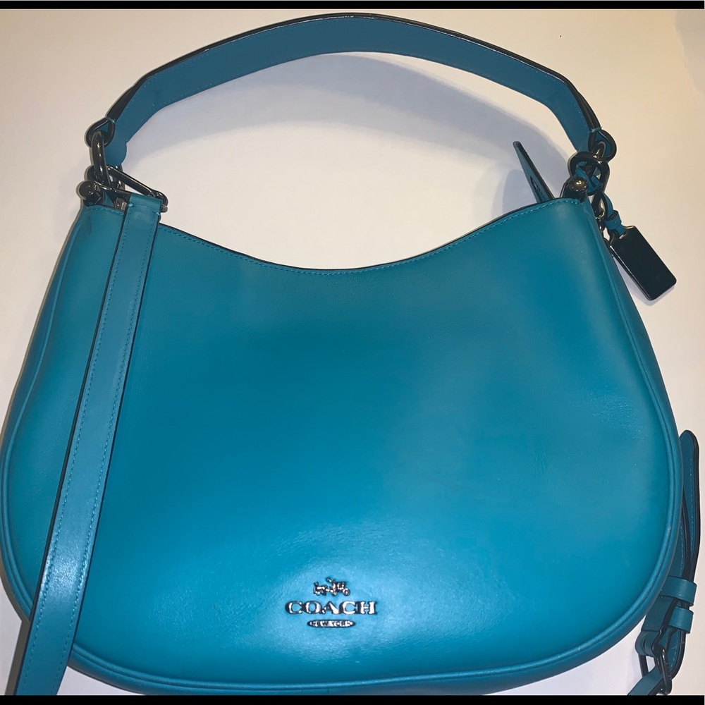 SOLD!!!  Turquoise Leather Crossbody Bag